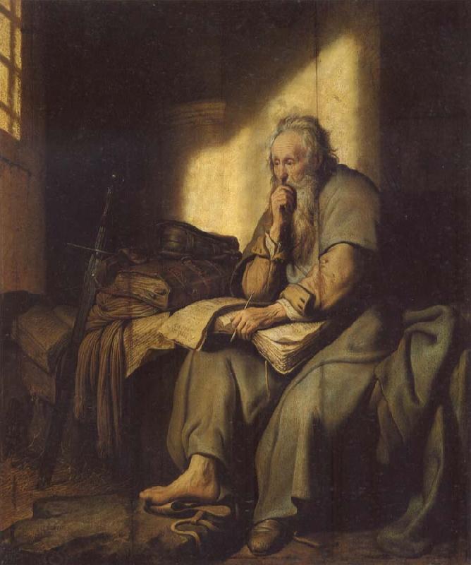 REMBRANDT Harmenszoon van Rijn The Apostle Paul in Prison China oil painting art